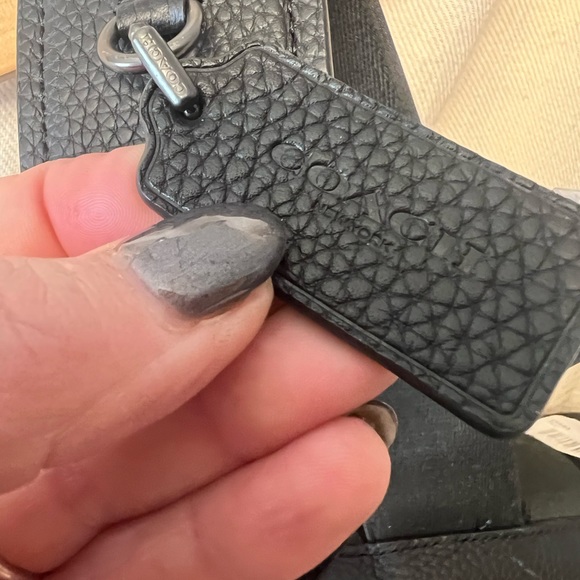 NWT Authentic Coach Bleecker Backpack Pebble black - Picture 10 of 15